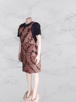 Adire Dungarees gown