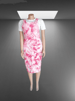 Adire Dungarees gown